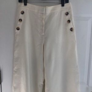 NWT - Ann Taylor cropped linen pants size 10P